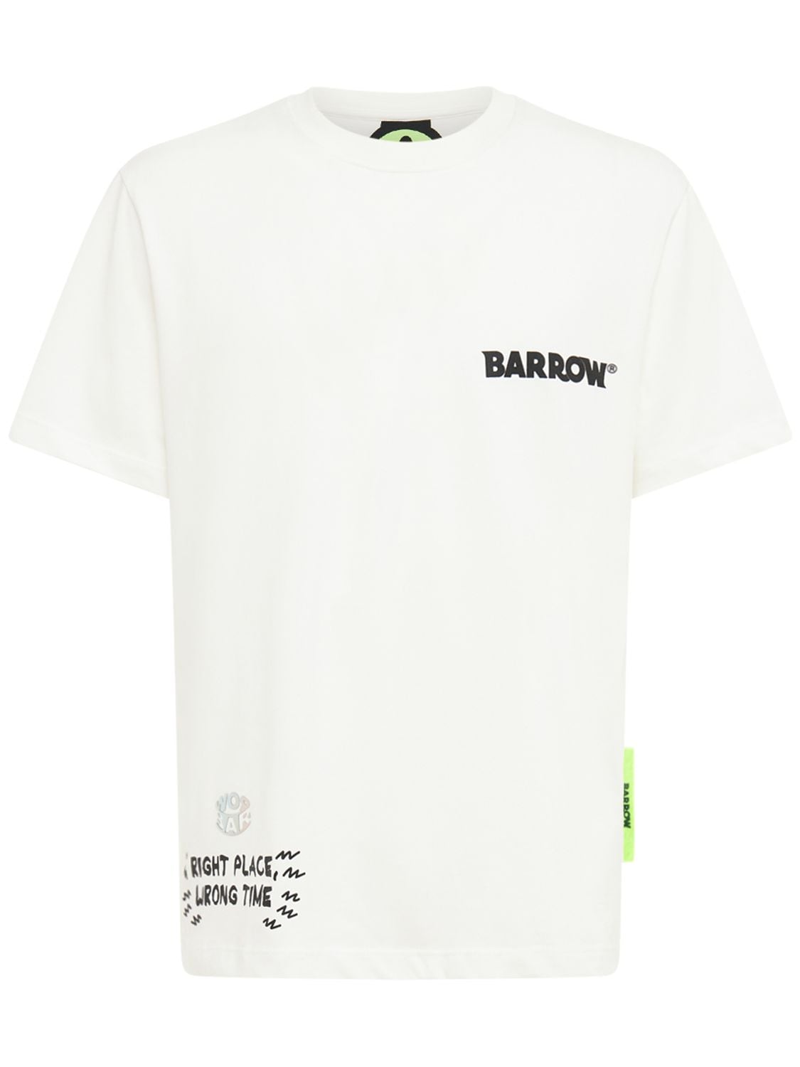 Barrow Logo棉质t恤 In White