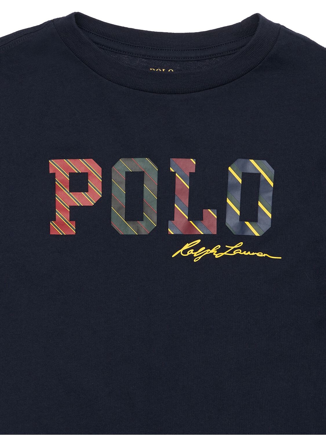 Shop Ralph Lauren Polo Cotton Jersey T-shirt In Navy