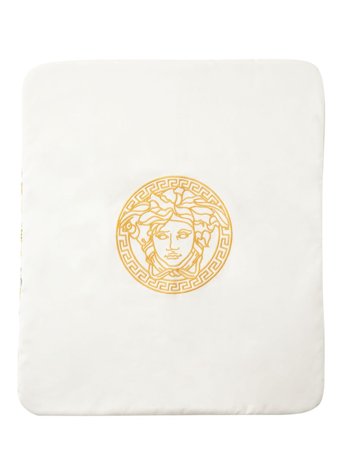 VERSACE EMBROIDERED & PRINTED JERSEY BLANKET,74ILXR028-MLCXMTA1