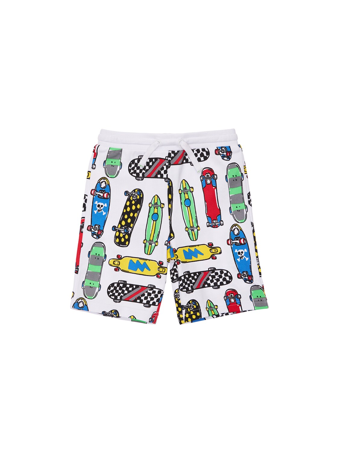 STELLA MCCARTNEY PRINTED ORGANIC COTTON SHORTS,74ILZ8006-SDKYMG2