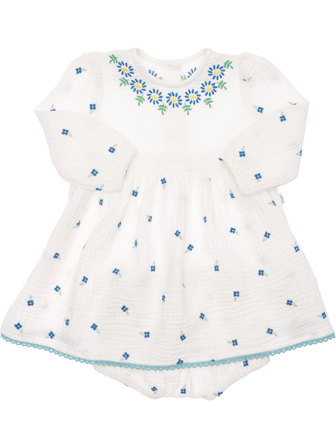 STELLA MCCARTNEY KIDS Organic Gauze Dress W/ Diaper Cover