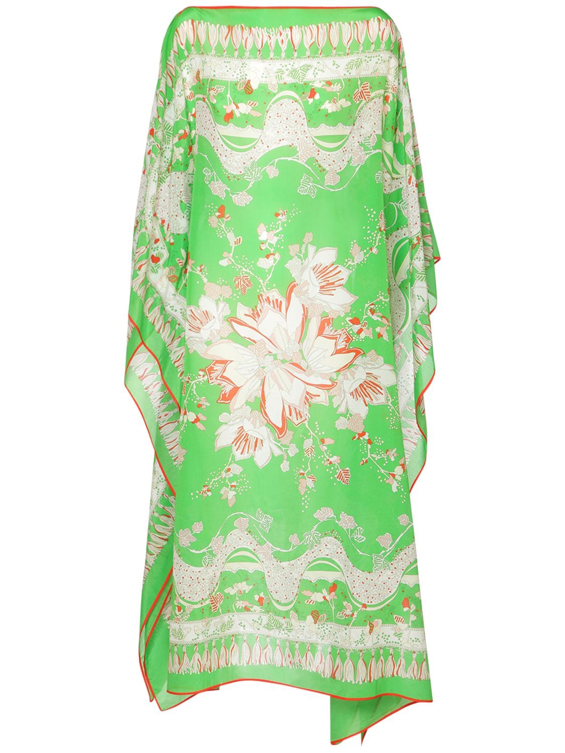 Cotton & Silk Voile Kaftan Dress