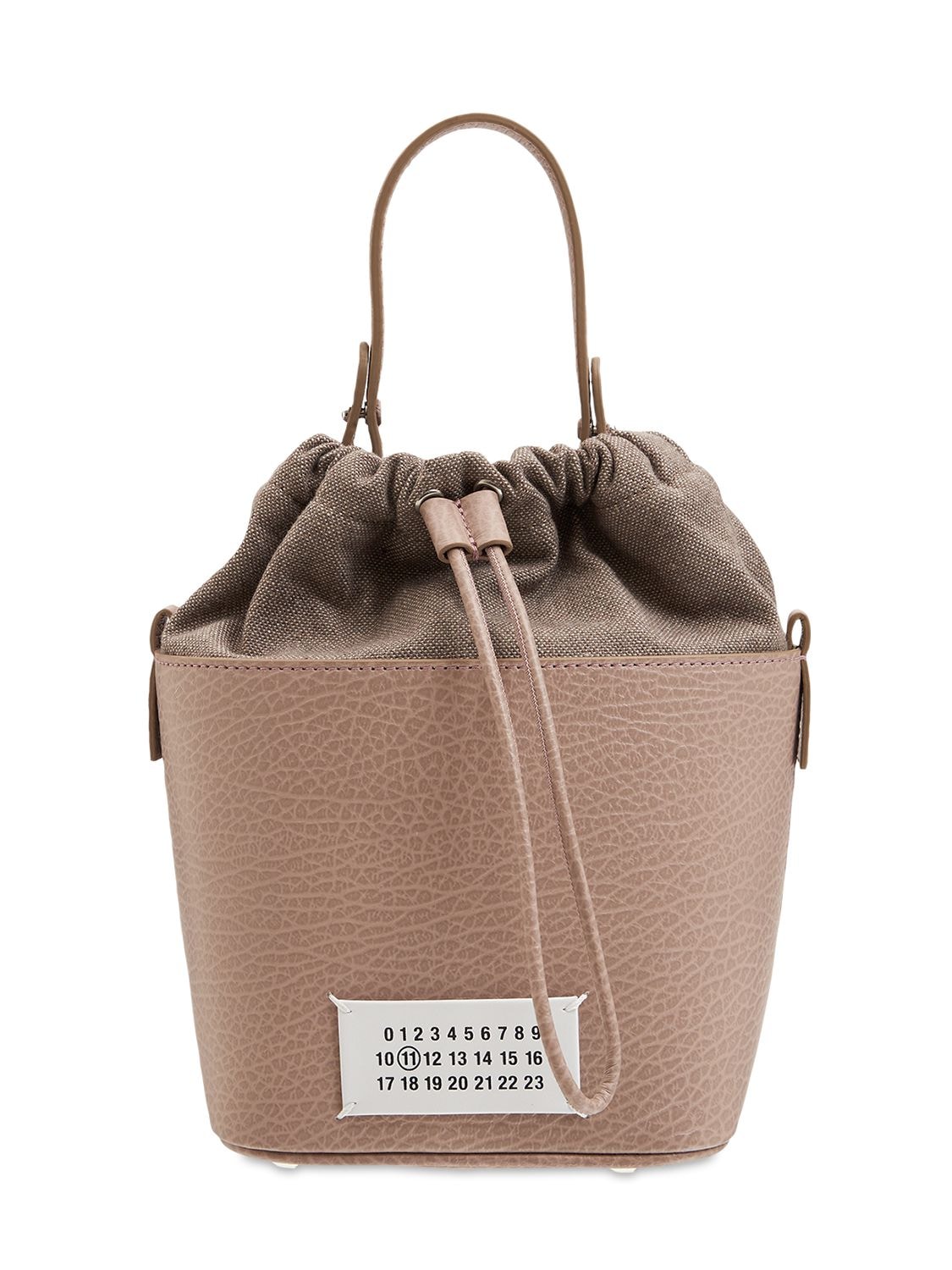 Maison Margiela 5ac Medium Leather Bucket Bag In Mauve | ModeSens