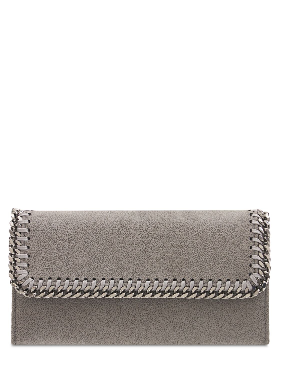 Falabella Shaggy Faux Leather Wallet