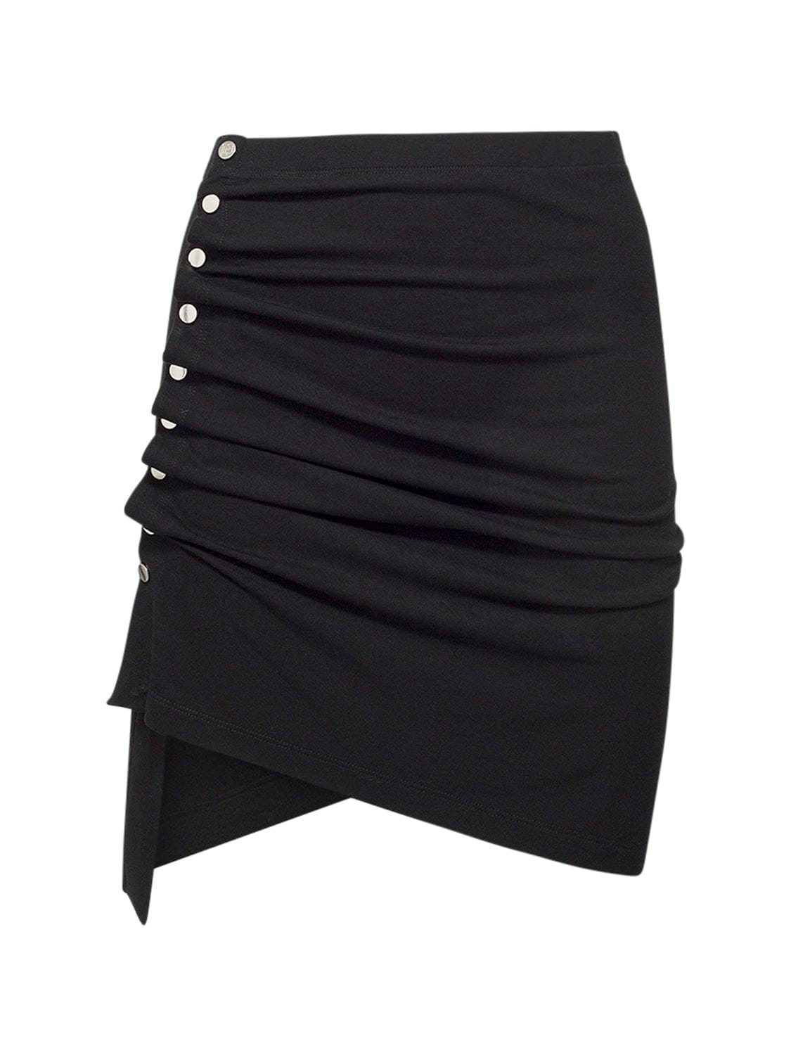 Light Jersey Draped Mini Skirt