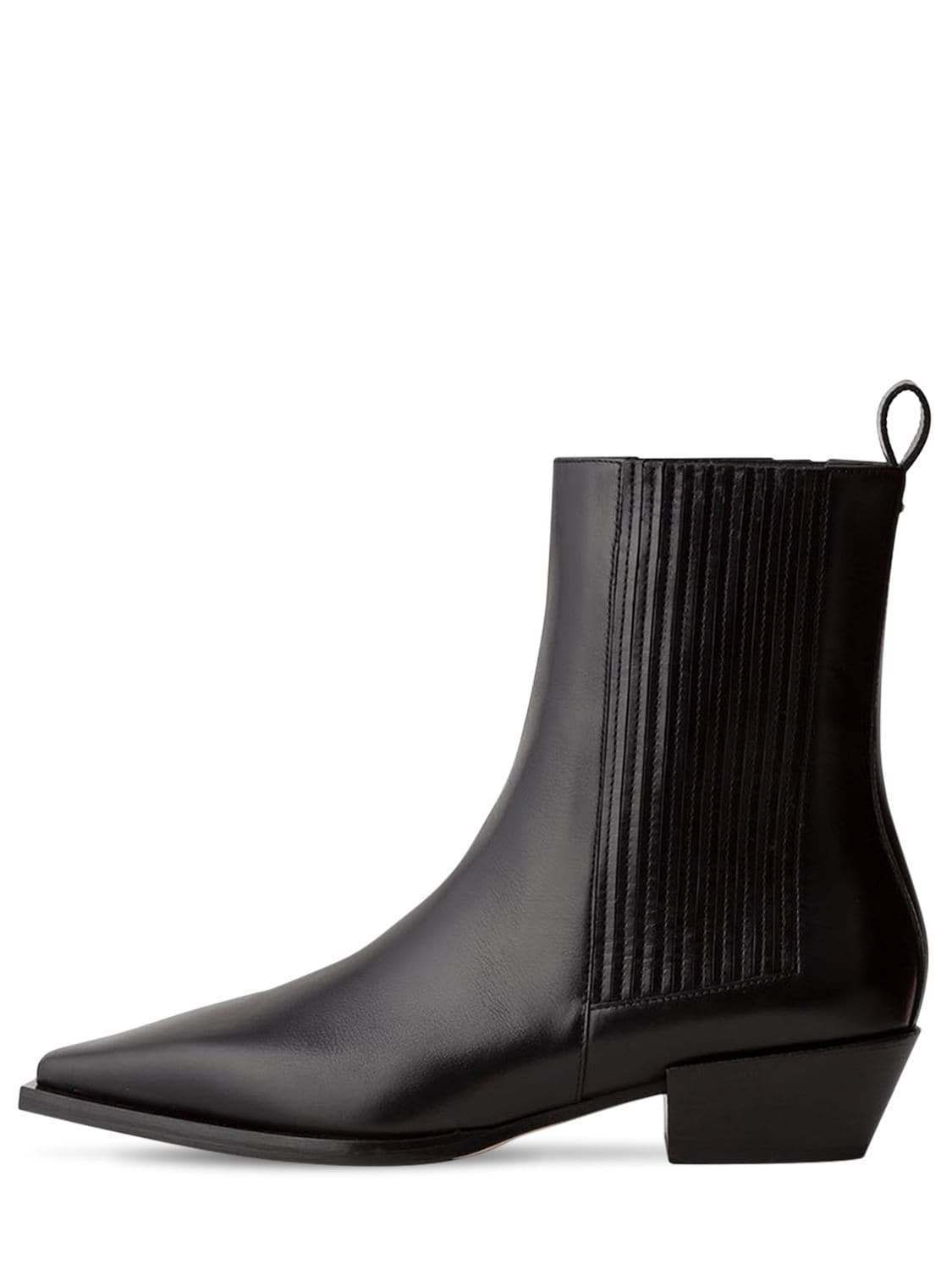 AEYDE 40mm Belinda Leather Ankle Boots