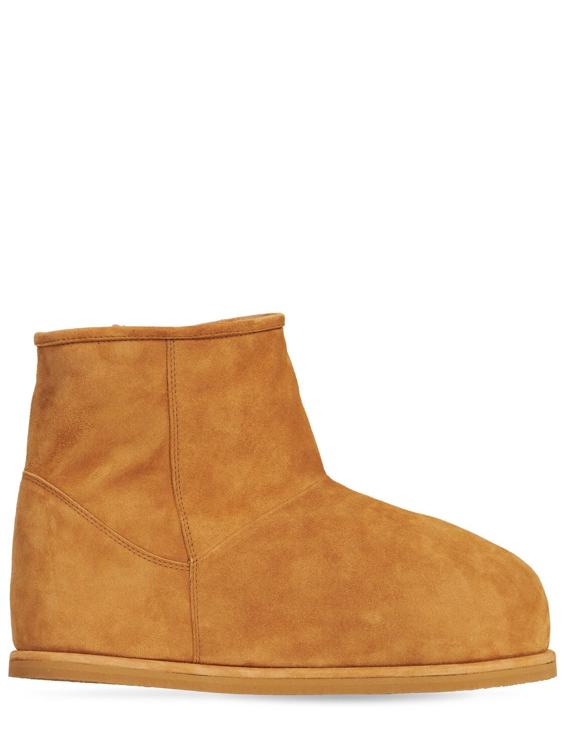 35mm Heidi Suede & Shearling Ankle Boots