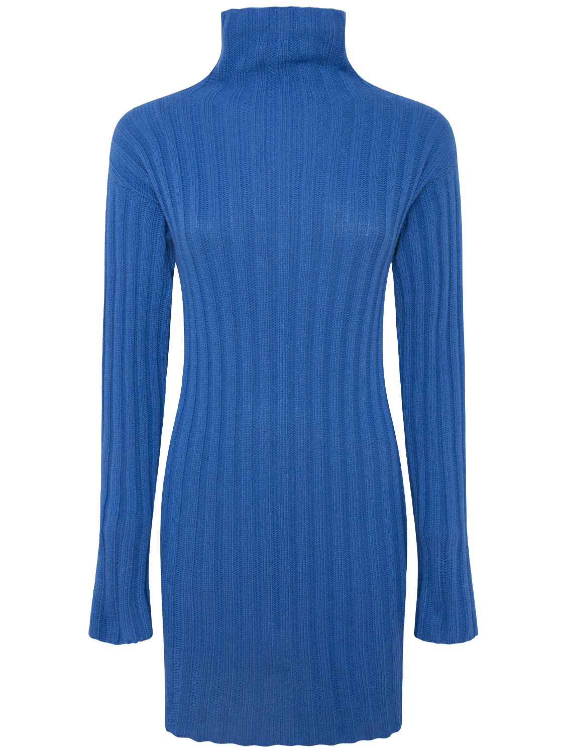 Gimaguas Sayi Turtleneck Knit Mini Dress In Blue | ModeSens