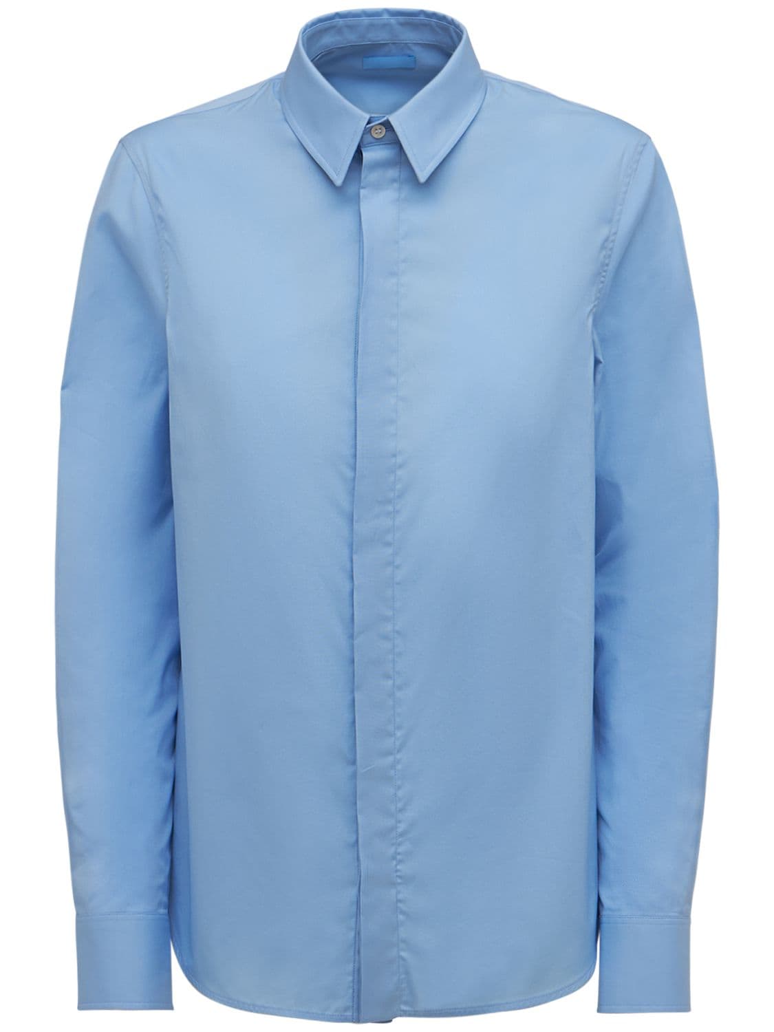 Wardrobe.nyc Classic Cotton Poplin Shirt In Light Blue