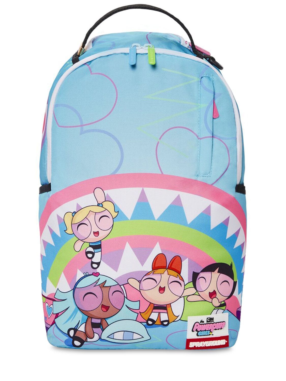 Sprayground Kids' The Powerpuff Girl Print Canvas Backpack In Multicolor