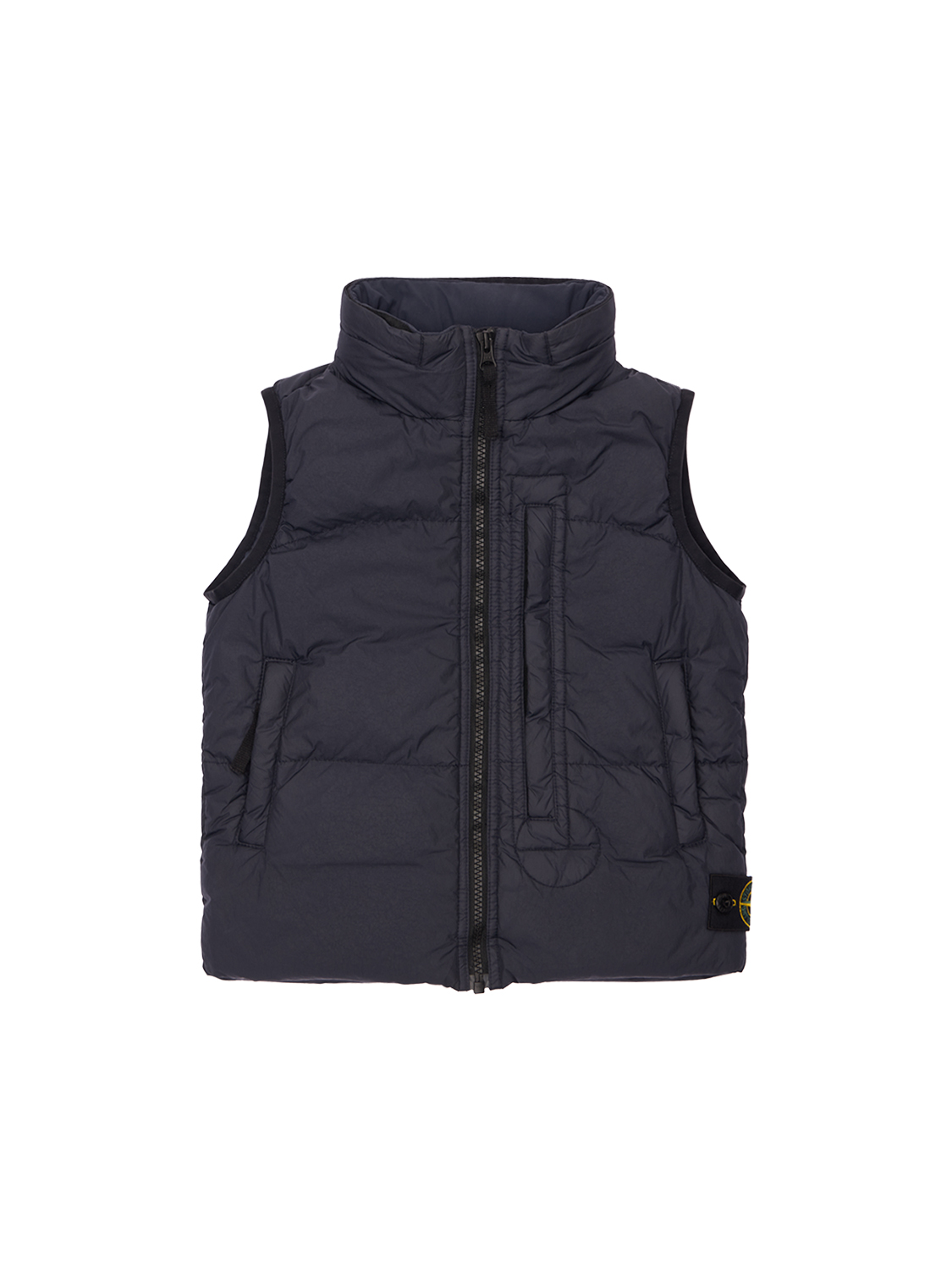 navy down vest
