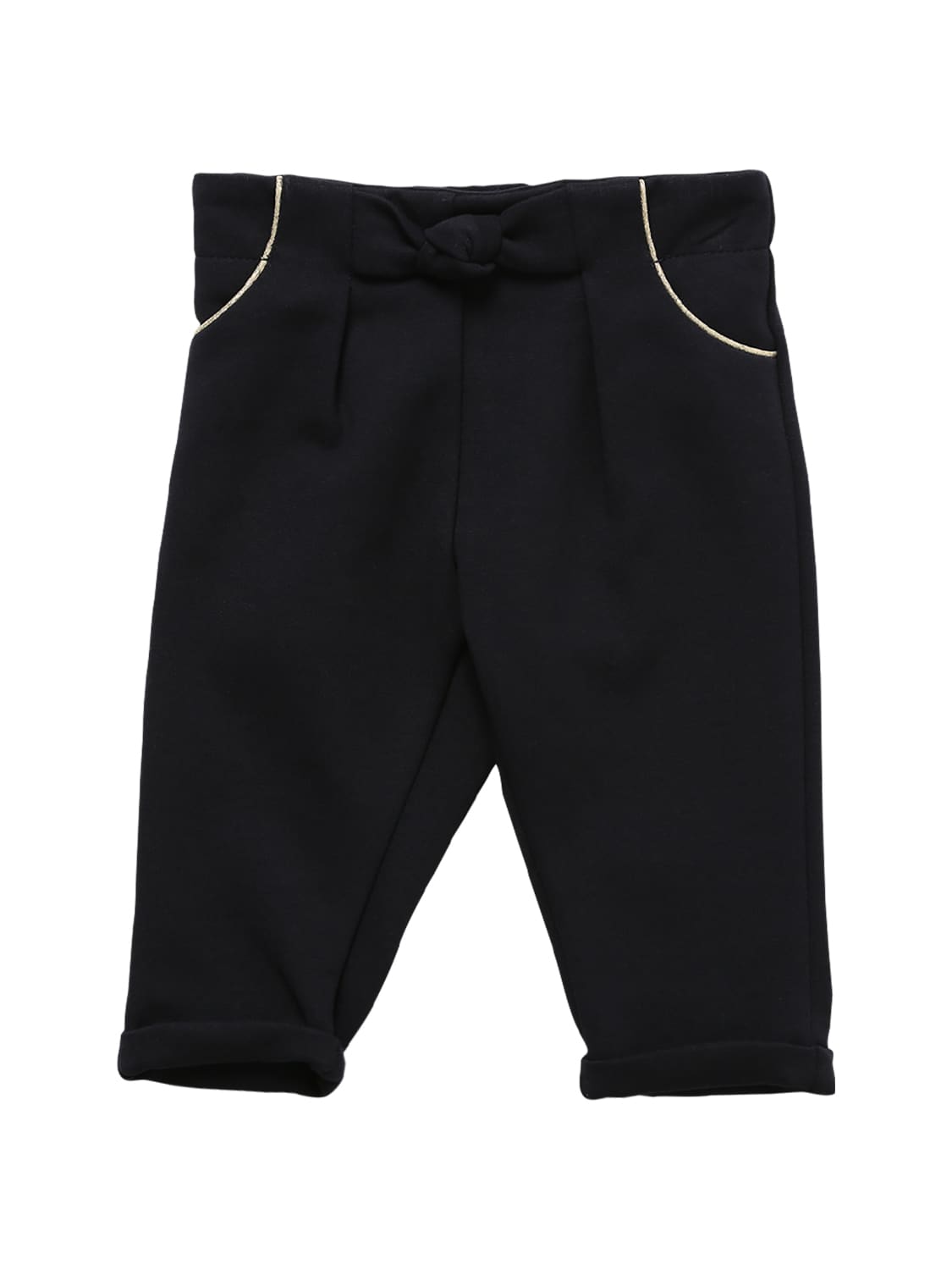 Chloé Kids' Milano Jersey Knit Trousers In Navy