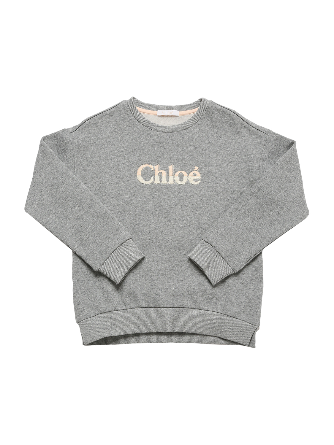 Sweatshirt Aus Bio-baumwolle Mit Logodruck