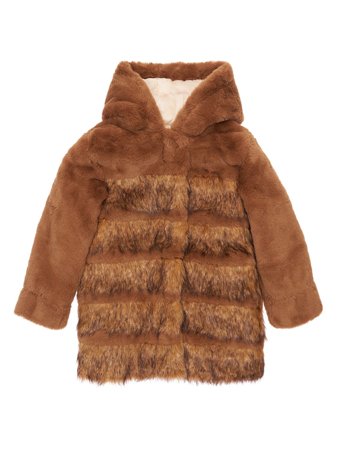 chloe hood fake fur jacket