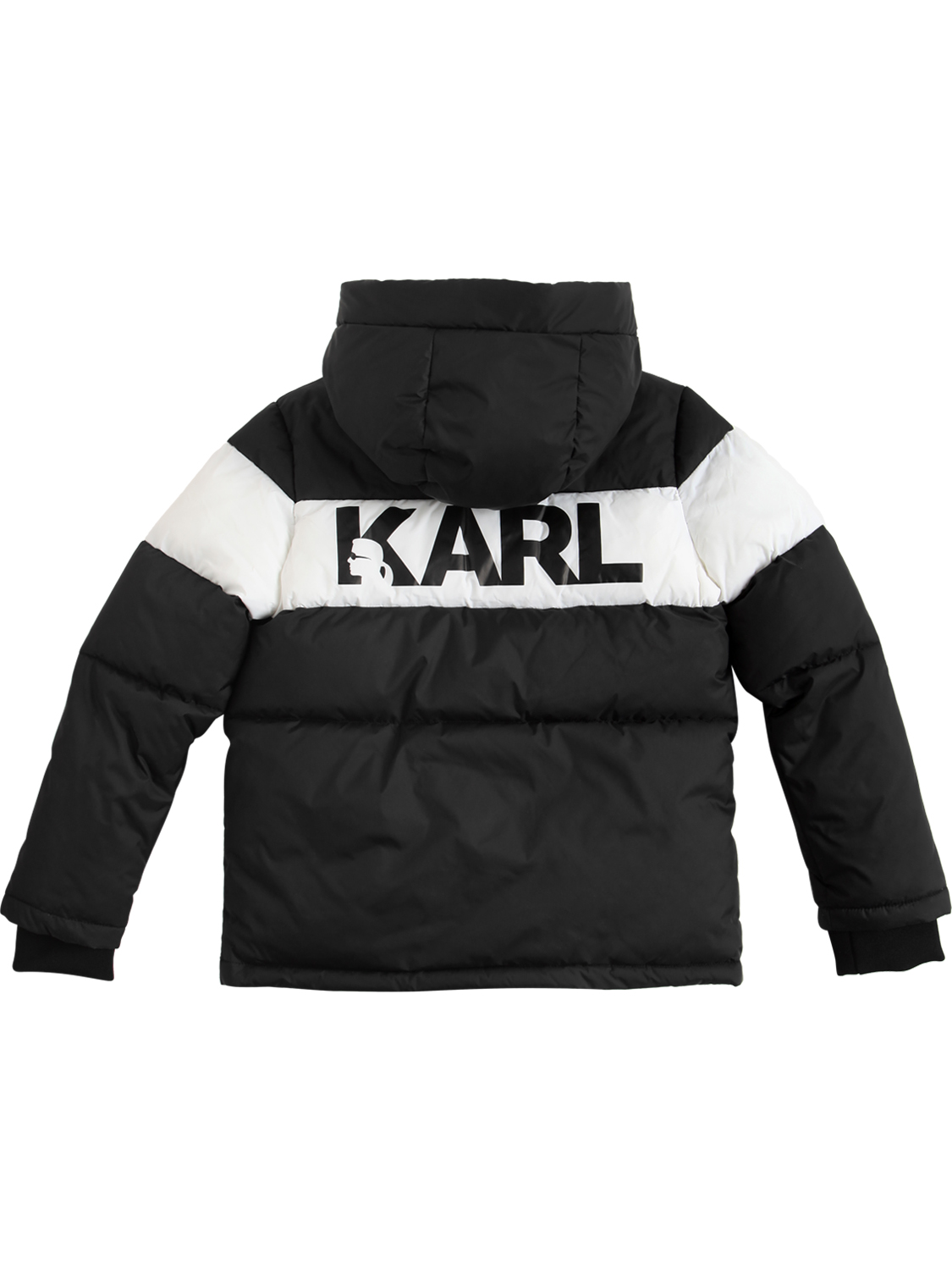 Gepolsterte Jacke Aus Nylon Mit Logodruck