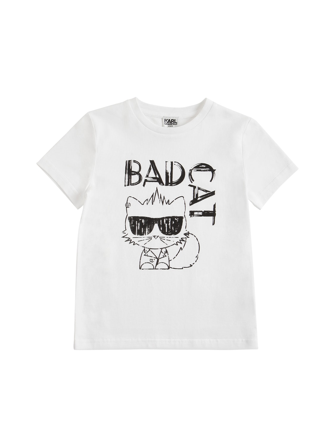 KARL LAGERFELD PRINTED ORGANIC COTTON T-SHIRT,74IOFO008-MTBC0