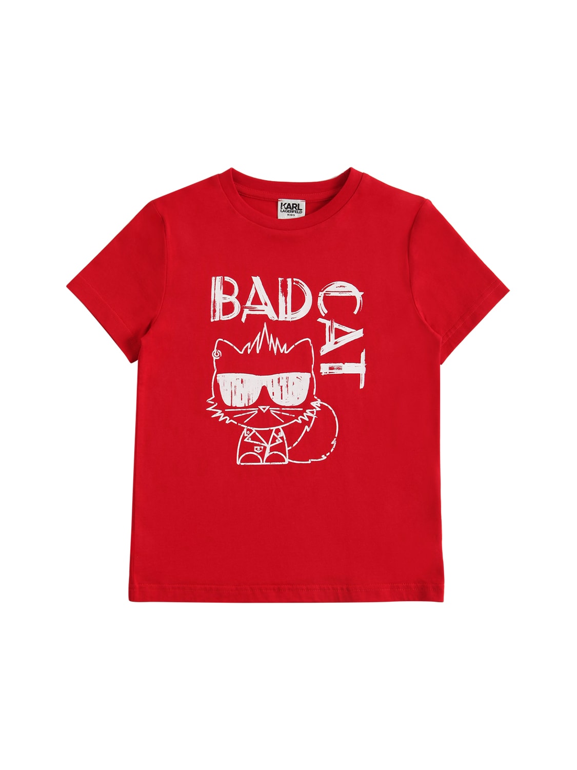 KARL LAGERFELD PRINTED ORGANIC COTTON T-SHIRT,74IOFO008-OTYZ0