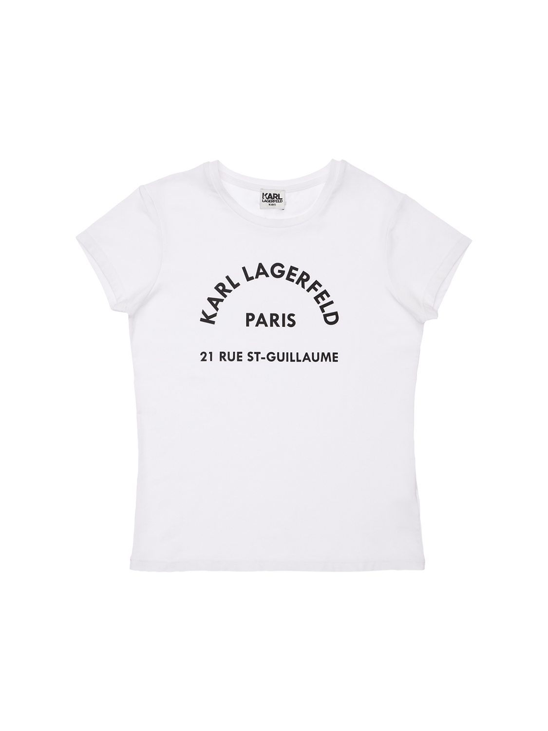 T-shirt Aus Bio-baumwollmischung Mit Logo