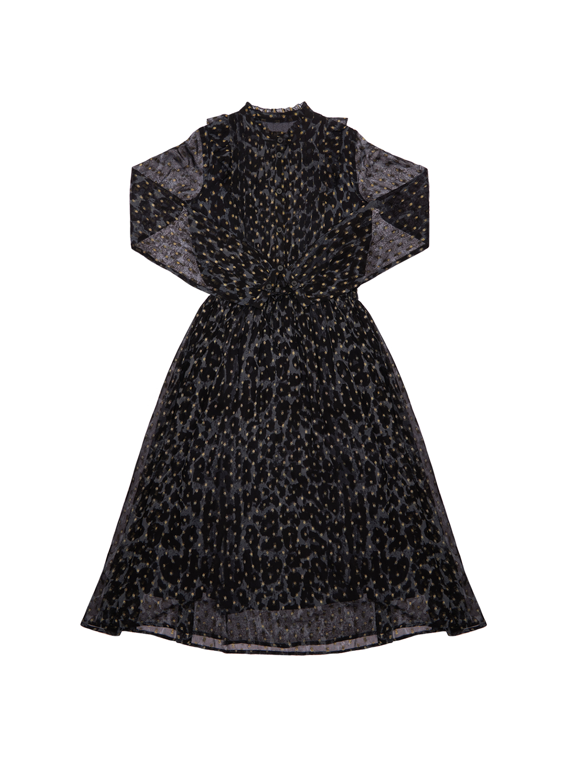 Kleid Aus Viskose Mit Leodruck