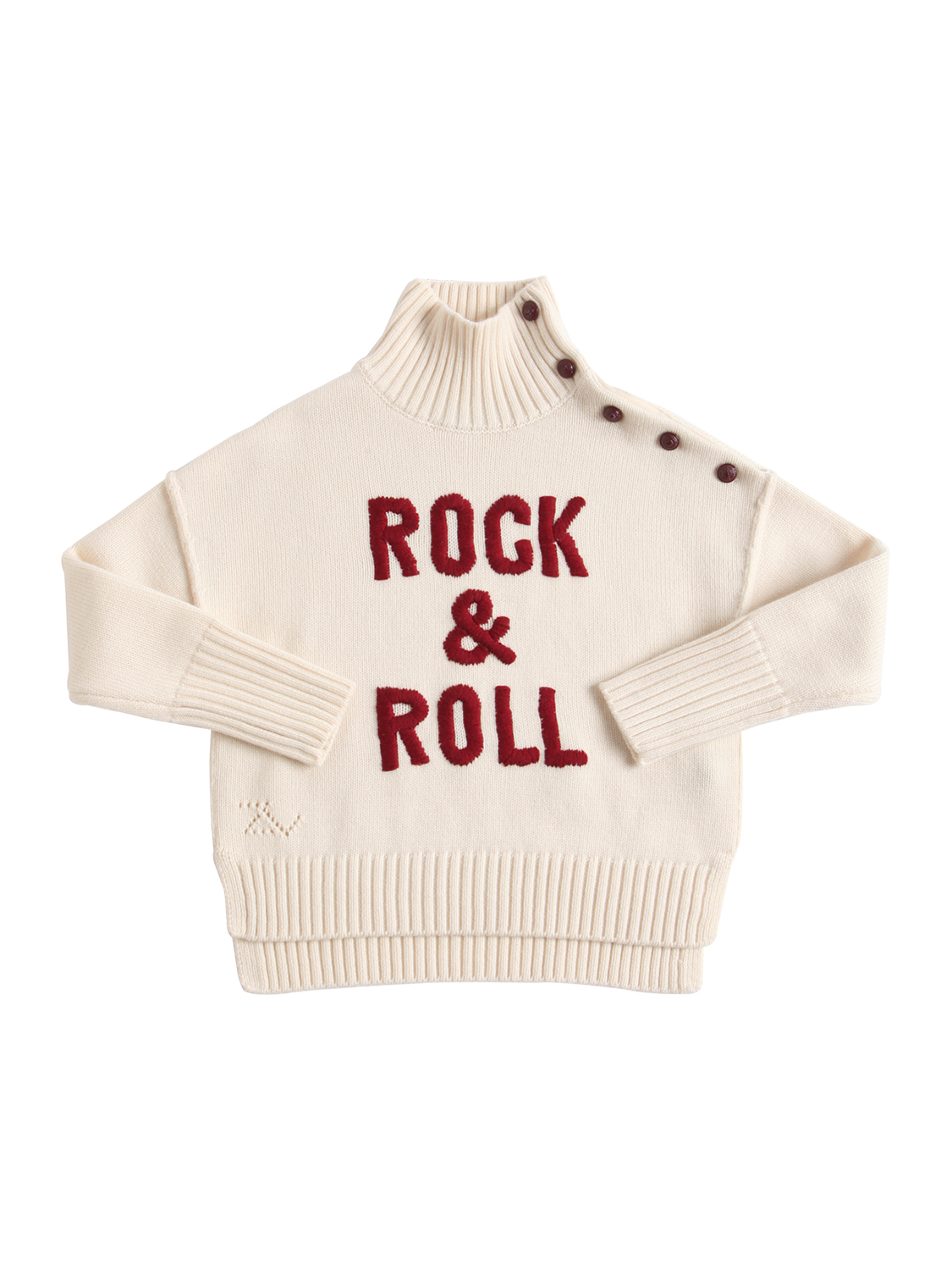 Sweater Aus Wollmischstrick