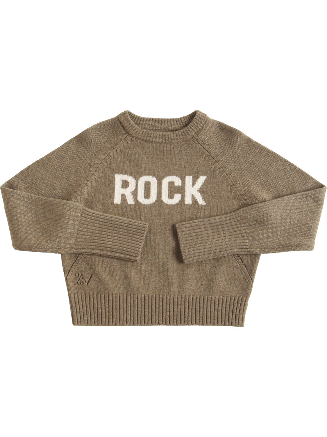 Sweater Aus Wollmischstrick