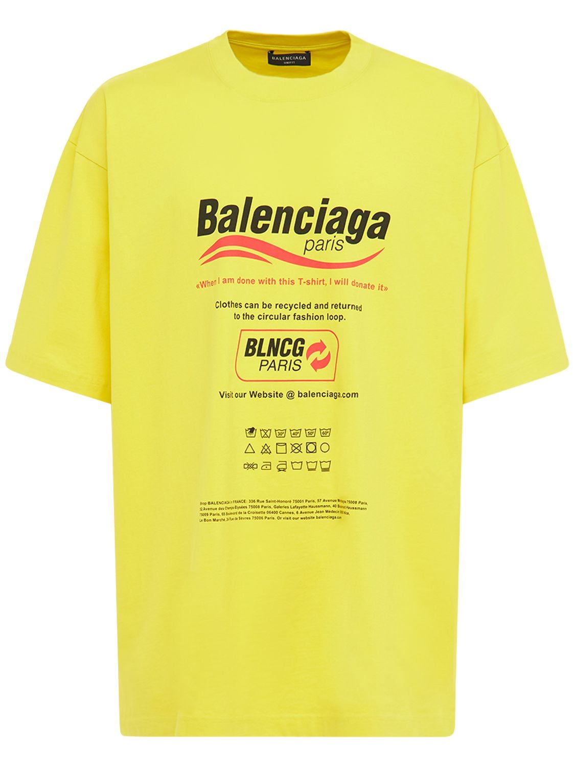 BALENCIAGA 棉质T恤,74IOFW016-NZE3NQ2