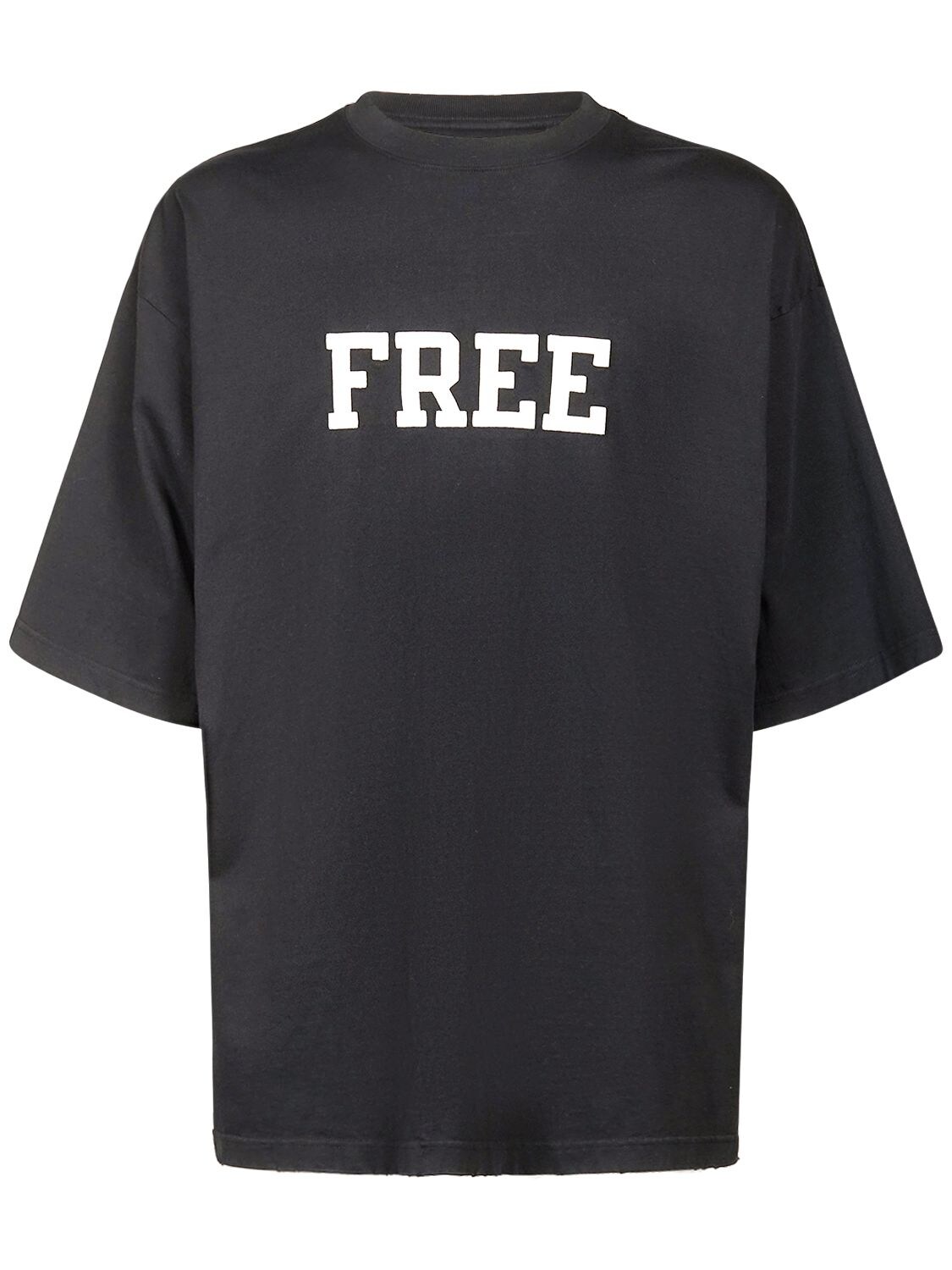 BALENCIAGA FREE棉质T恤,74IOFW042-MTA3MA2