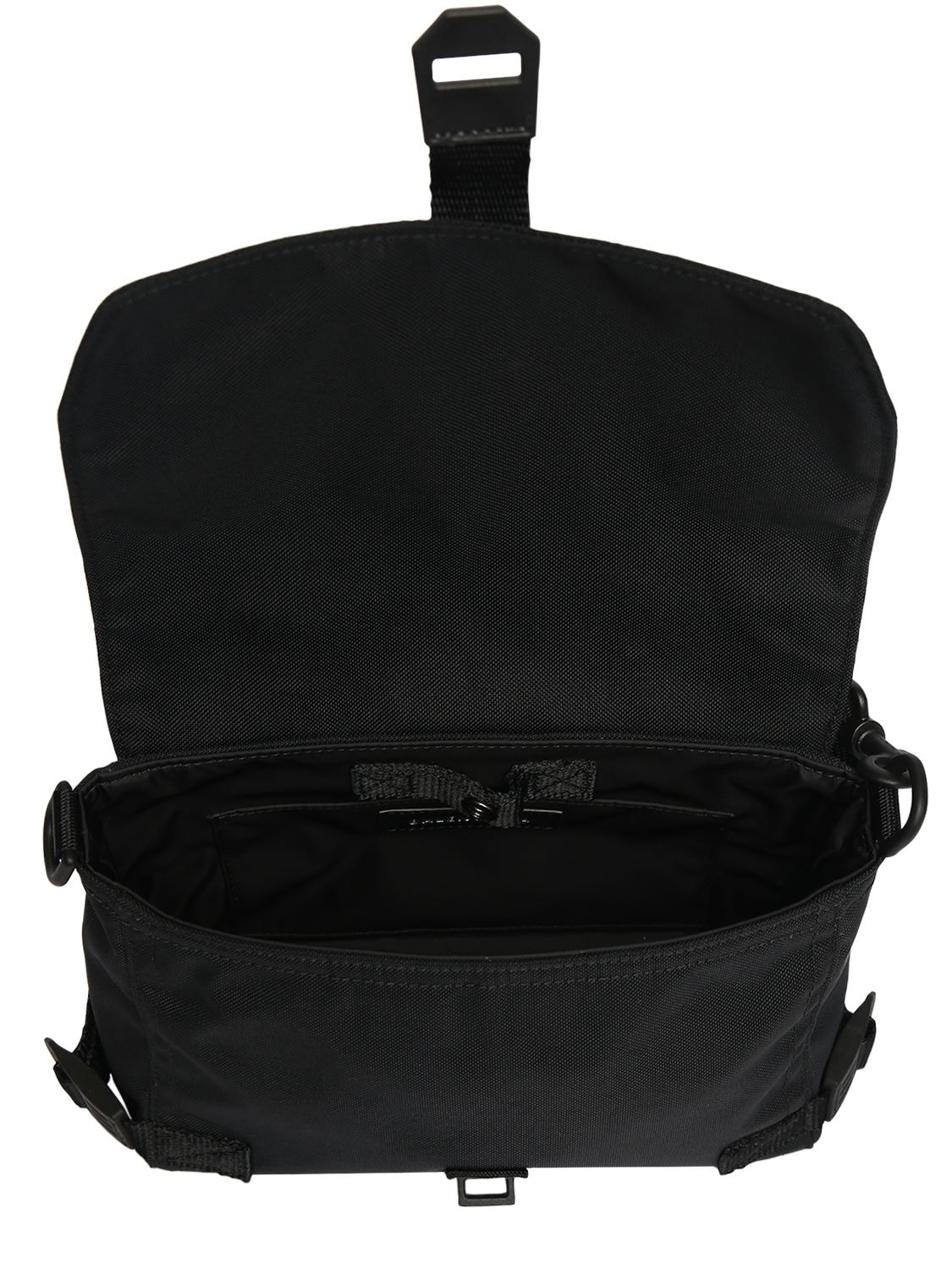 Shop Balenciaga Army Recycled Nylon Messenger Bag In Black
