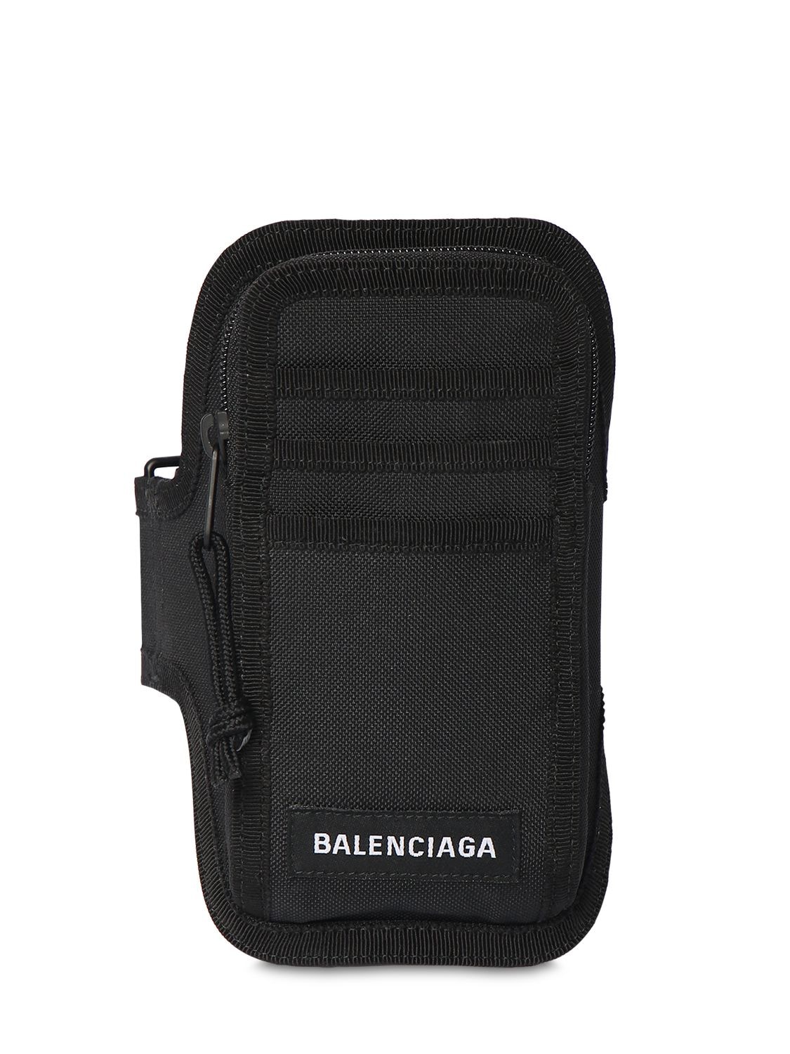 BALENCIAGA EXPLORER ARM尼龙手机包,74IOFX014-MTAWMA2