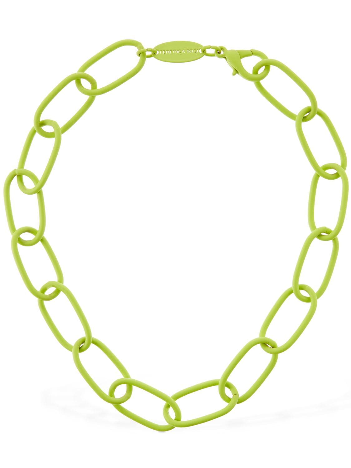 FEDERICA TOSI CHRISTY MATTE PAINTED CHAIN NECKLACE,74IP0Q021-TELNRQ2