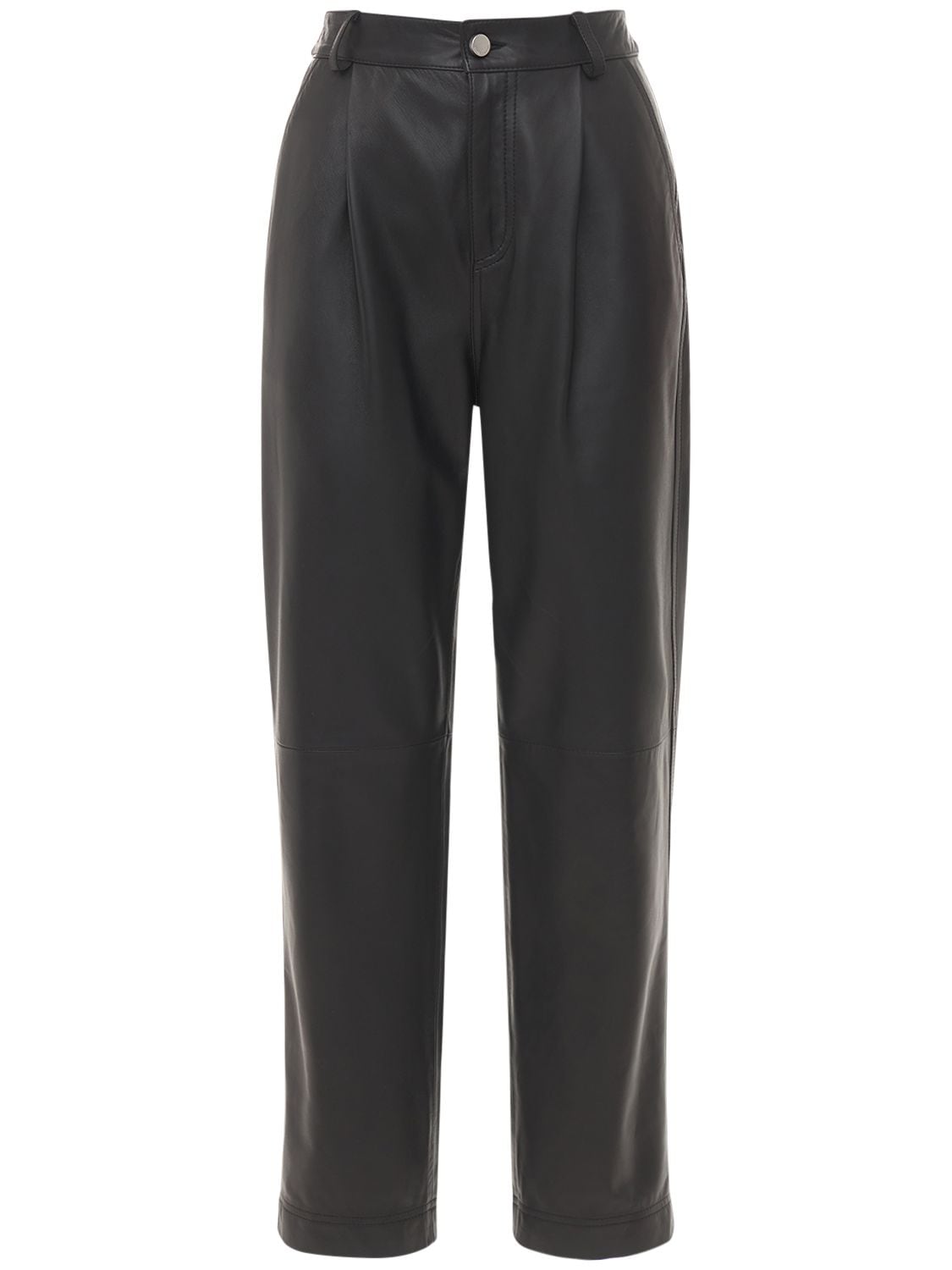 RED VALENTINO Straight Soft Leather Pants
