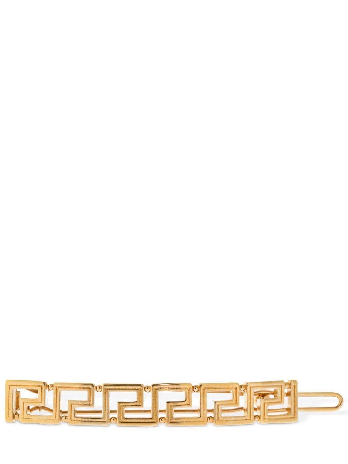Versace Gold Tone Greca Hair Clip