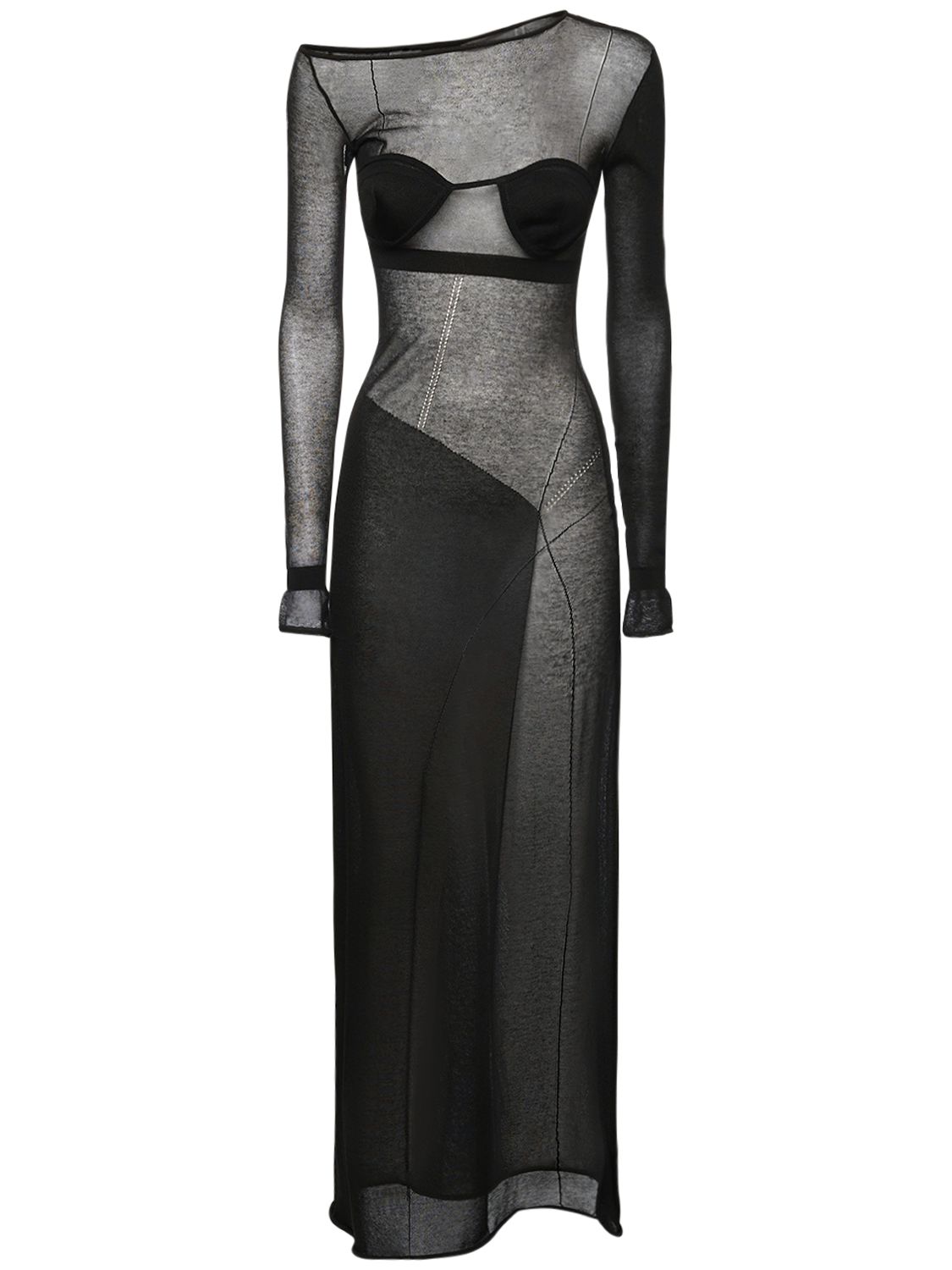 Langes Kleid Aus Strick