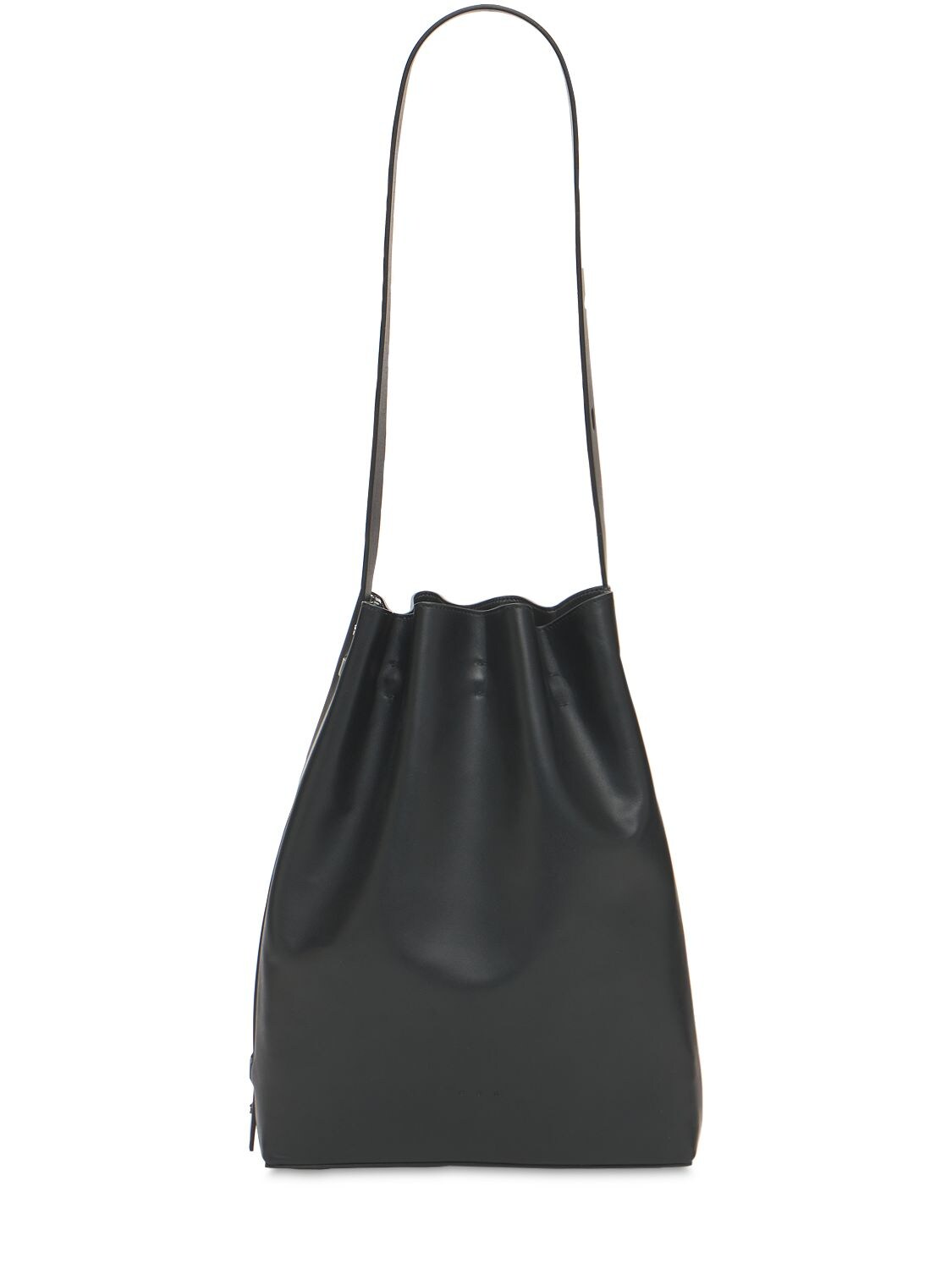 Aesther Ekme Marin Smooth Leather Bucket Bag In Black