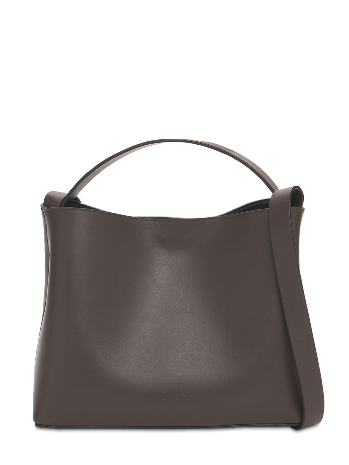 Aesther Ekme Mini Sac Smooth Leather Top Handle Bag In Ganache
