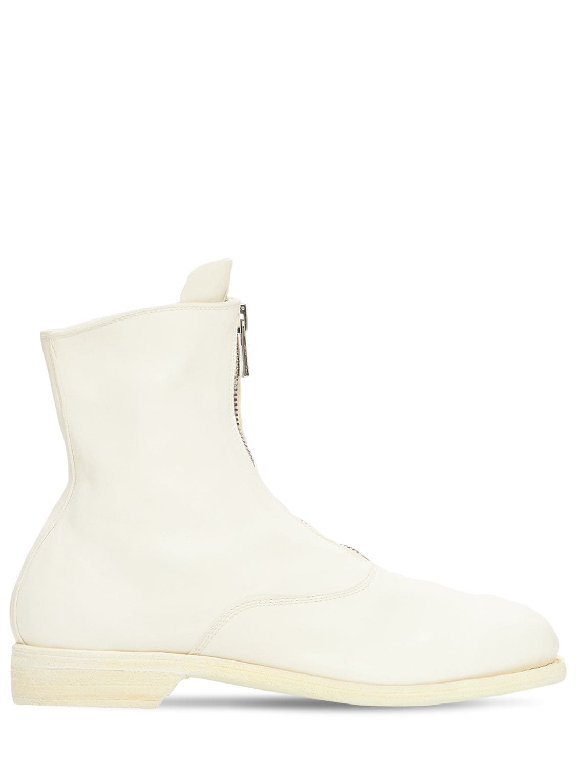 GUIDI 20MM 210 ZIP-UP LEATHER ANKLE BOOTS