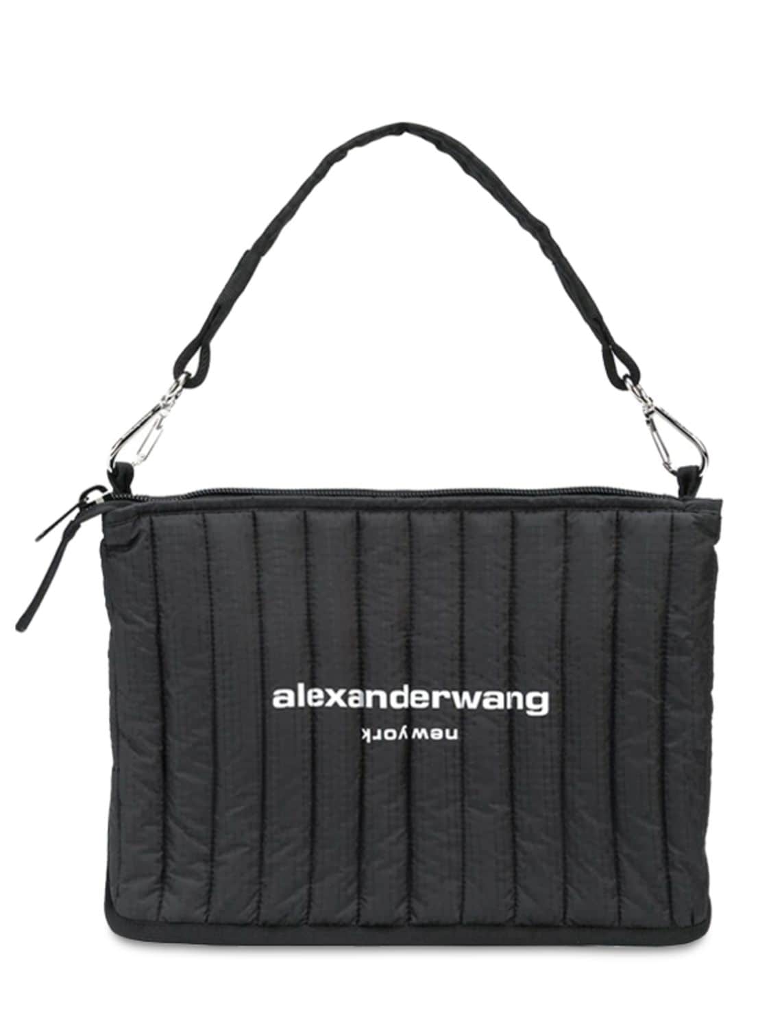Alexander Wang Elite Ripstop Nylon Shoulder Bag In 블랙
