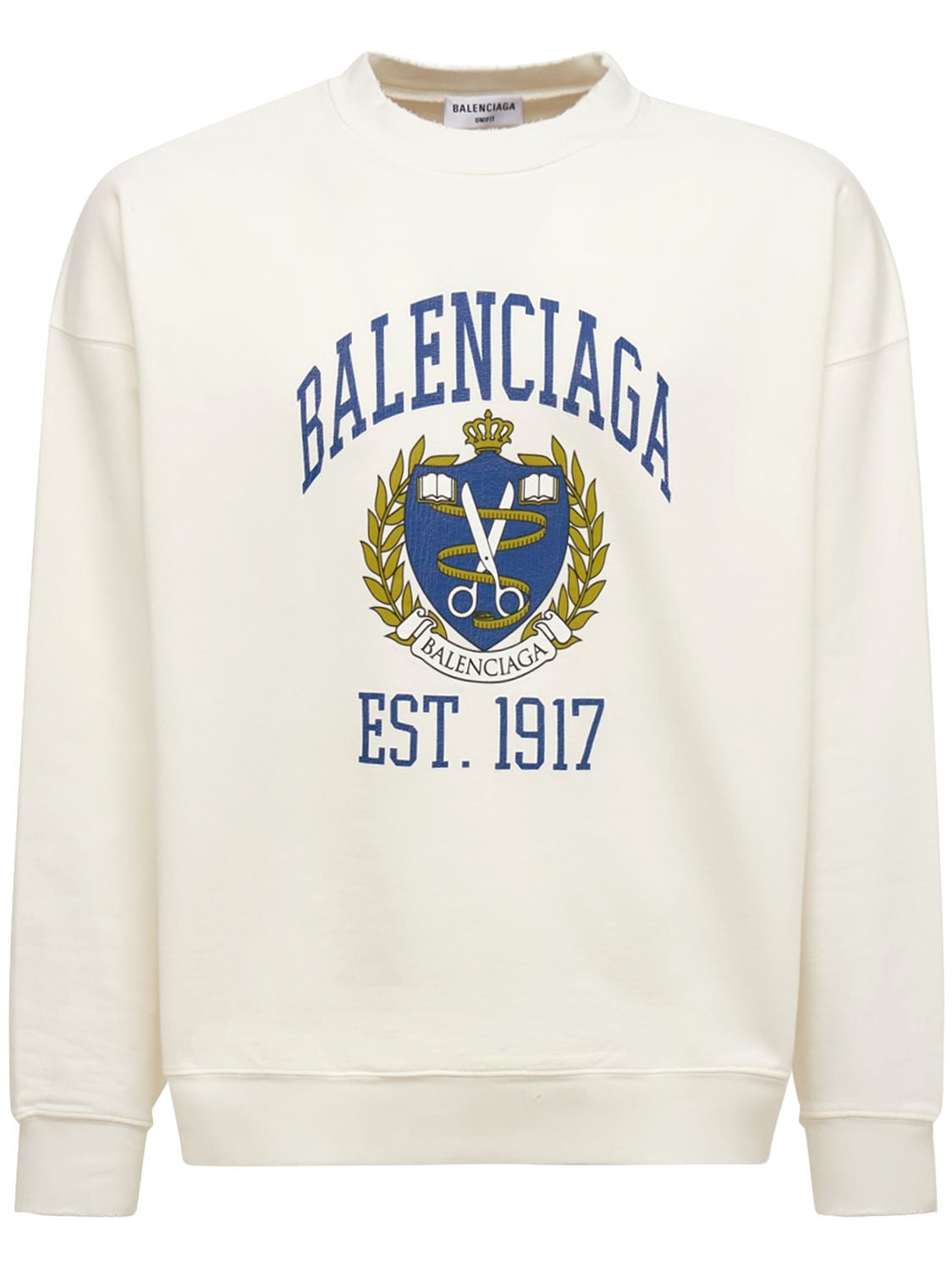 BALENCIAGA Regular Crewneck Cotton Sweatshirt