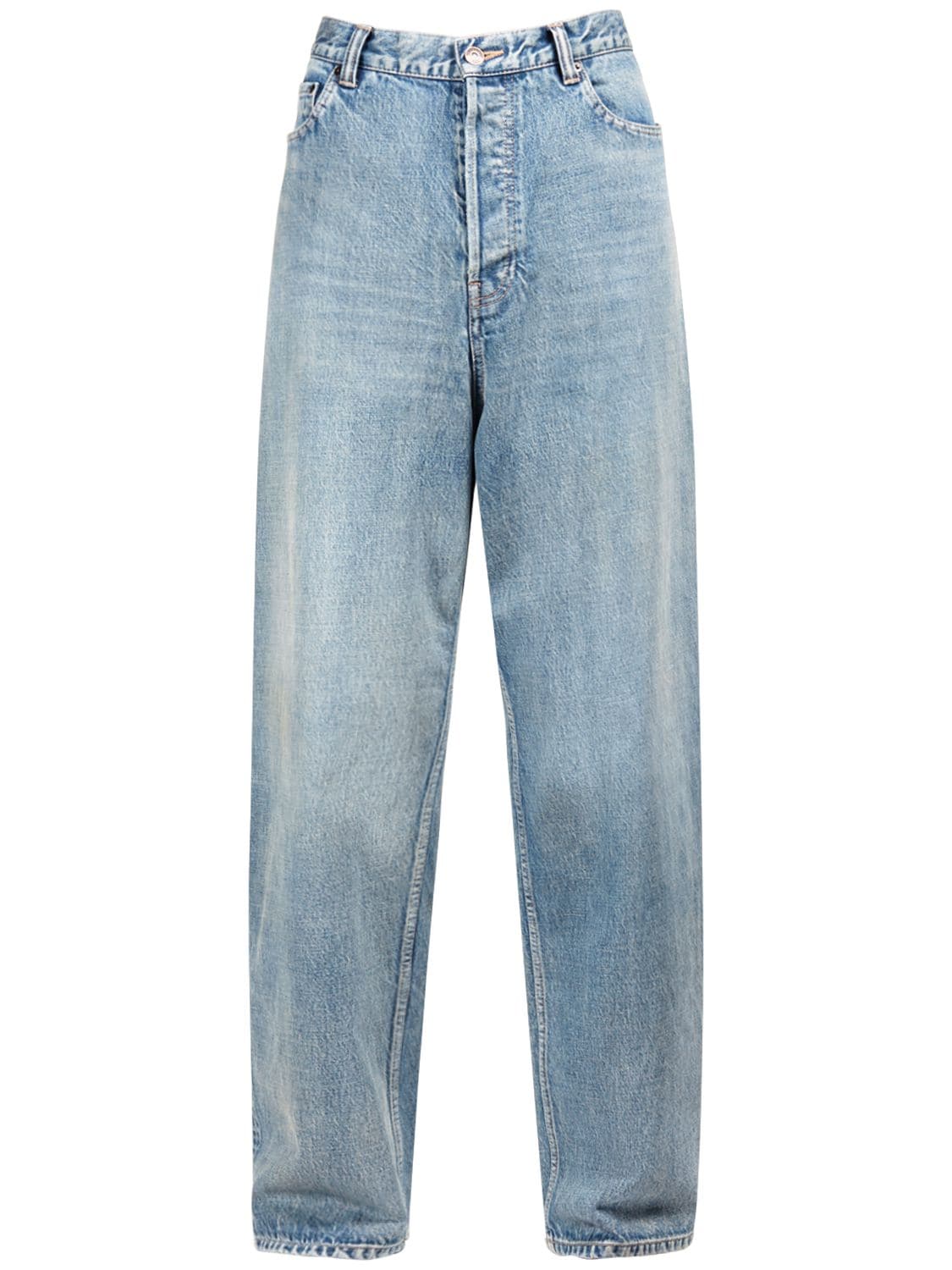 Balenciaga Large Baggy Denim Jeans In Голубой | ModeSens