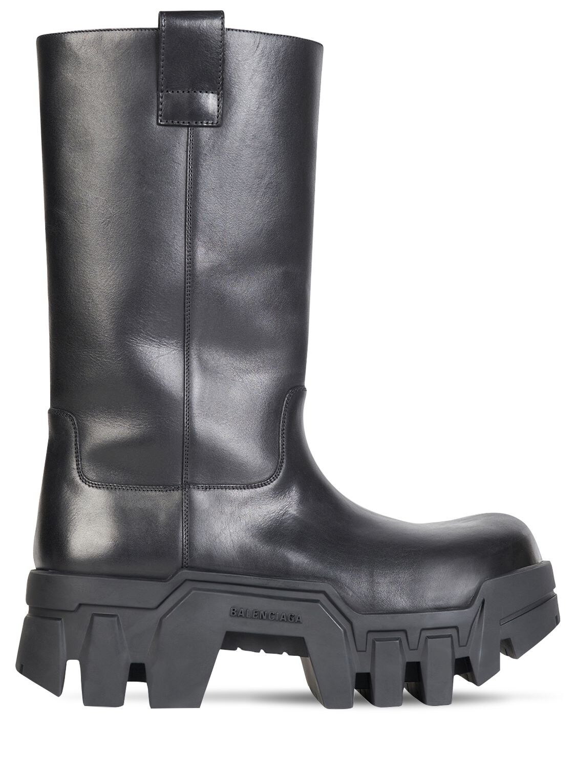 Balenciaga Bulldozer Low Leather Boots In 1000 Black | ModeSens