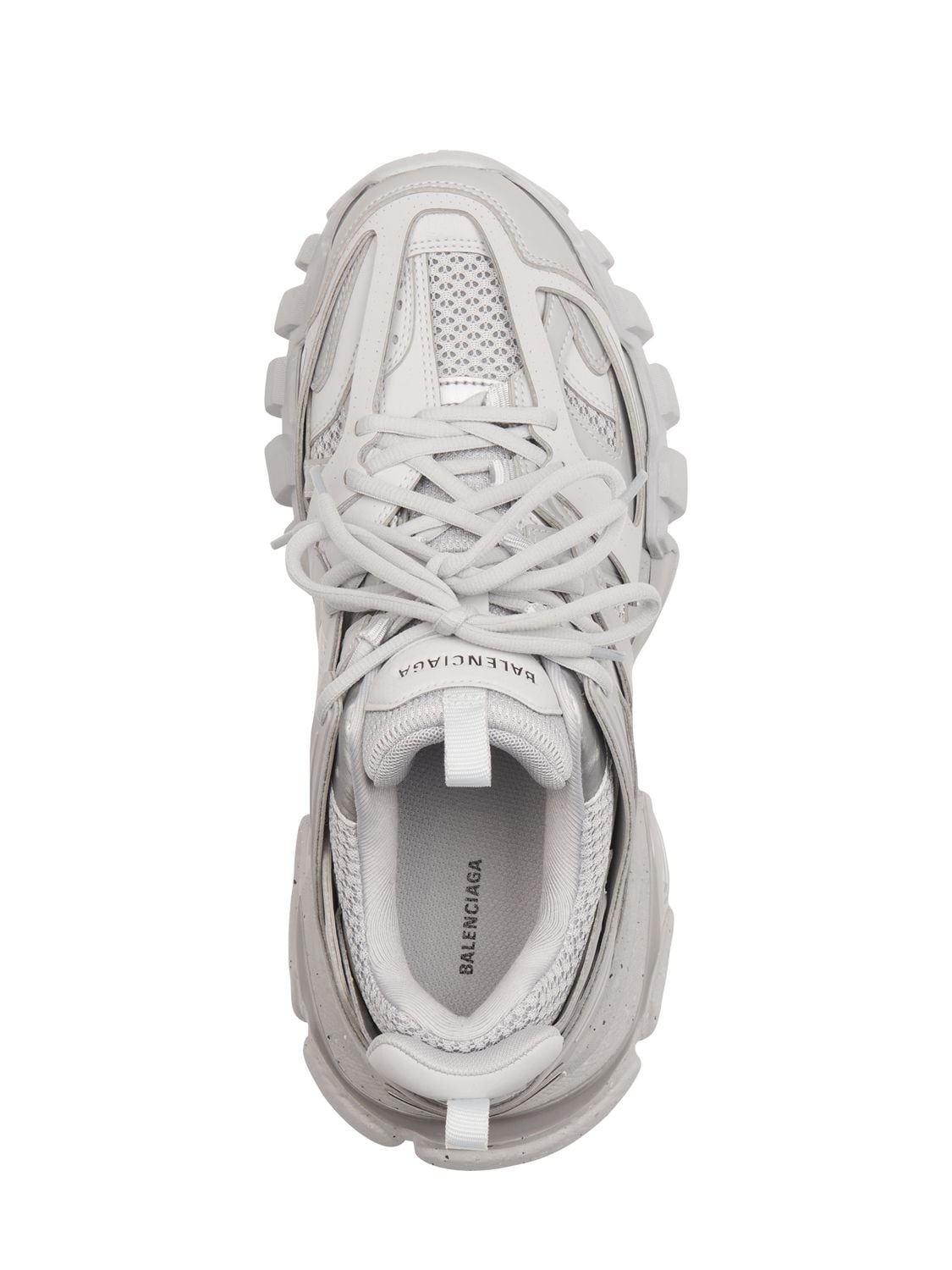 Shop Balenciaga Track Sneakers In Серый