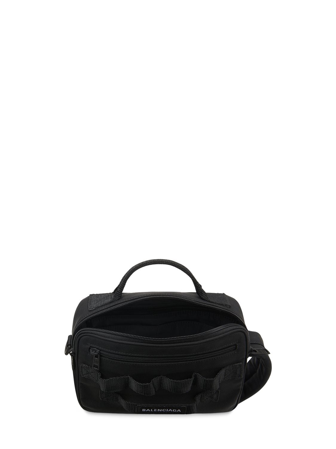 Shop Balenciaga Army Pouch Messenger Bag In Чёрный