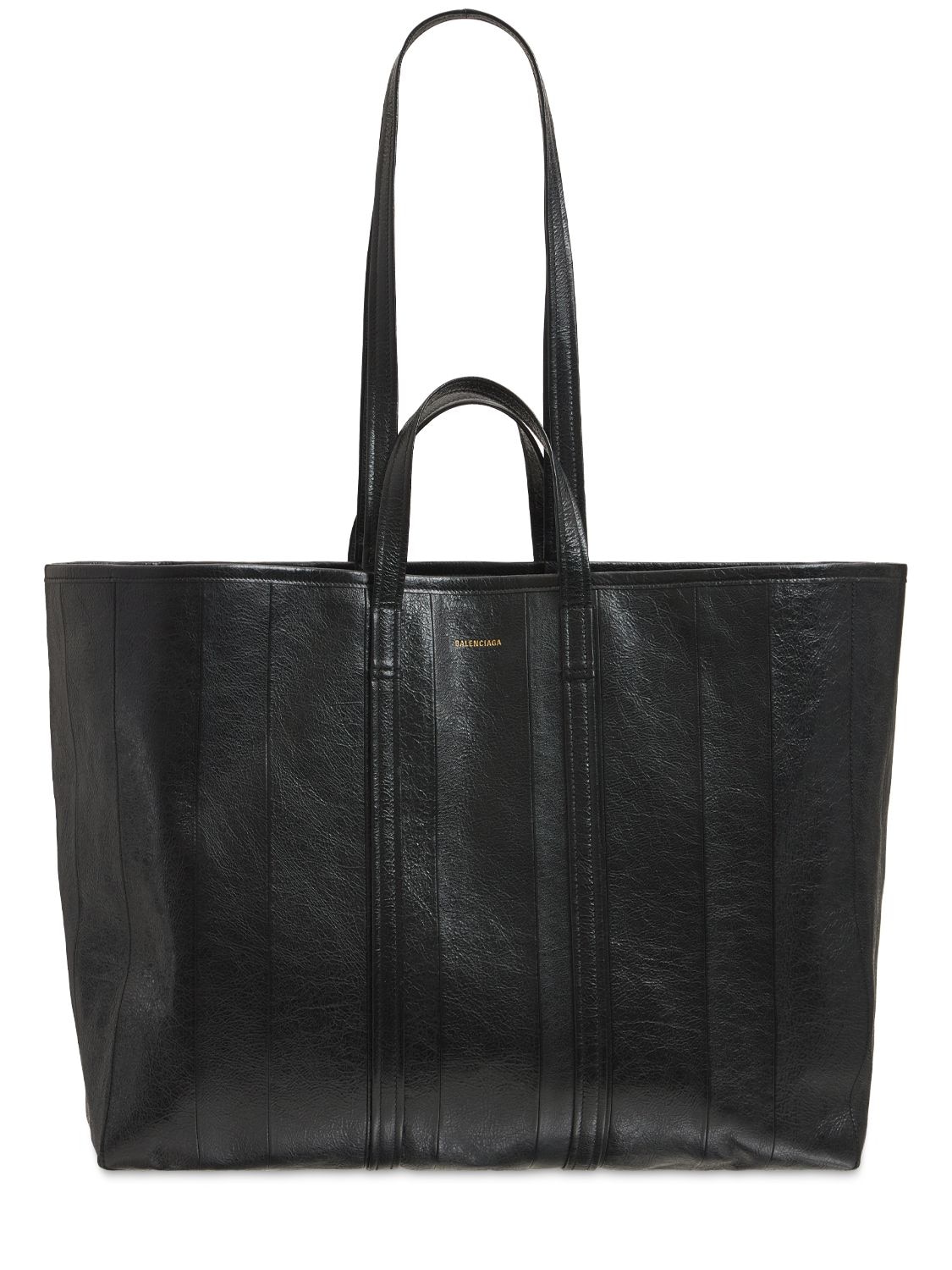 Barbes Large Leather Tote Bag – MEN > BAGS > TOTE BAGS