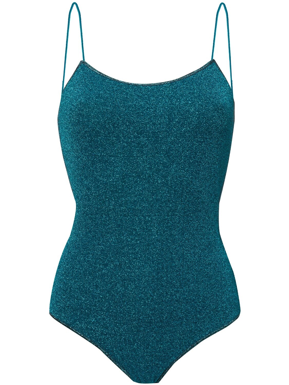 Oséree Swimwear Lumière Maillot Lurex One Piece Swimsuit In Blue