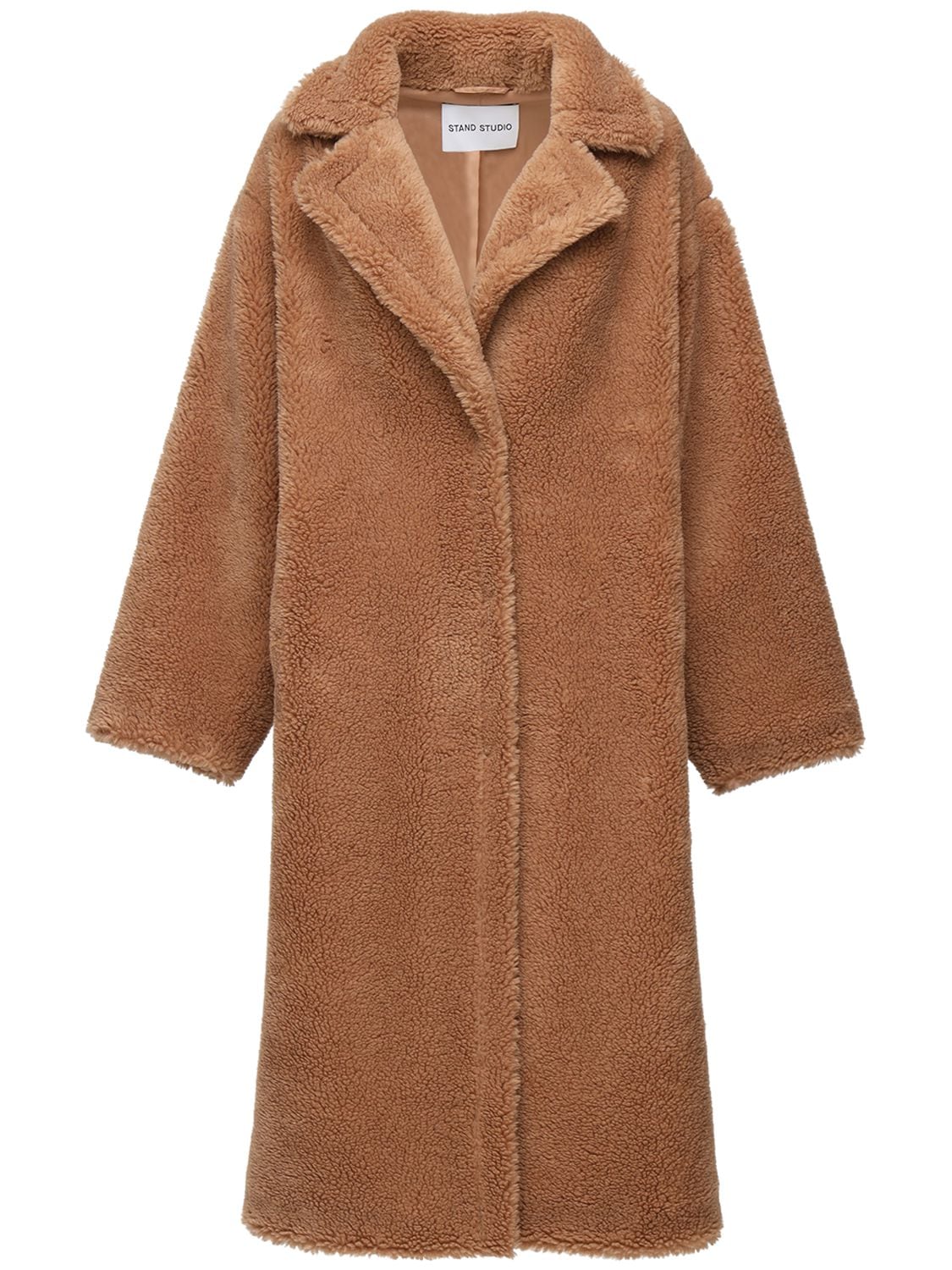 Maria Long Faux Teddy Coat