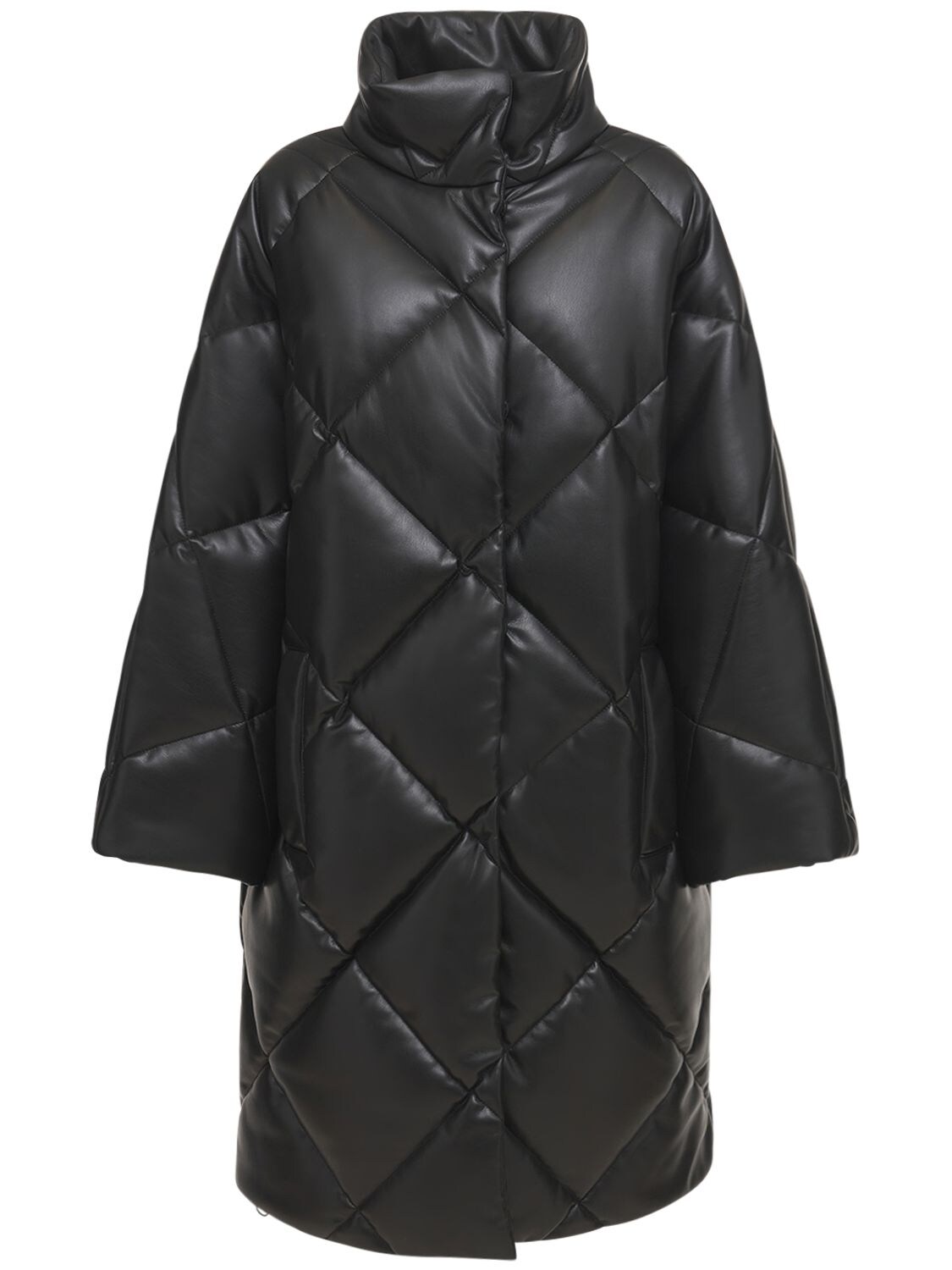 STAND STUDIO Anissa Faux Leather Puffer Coat