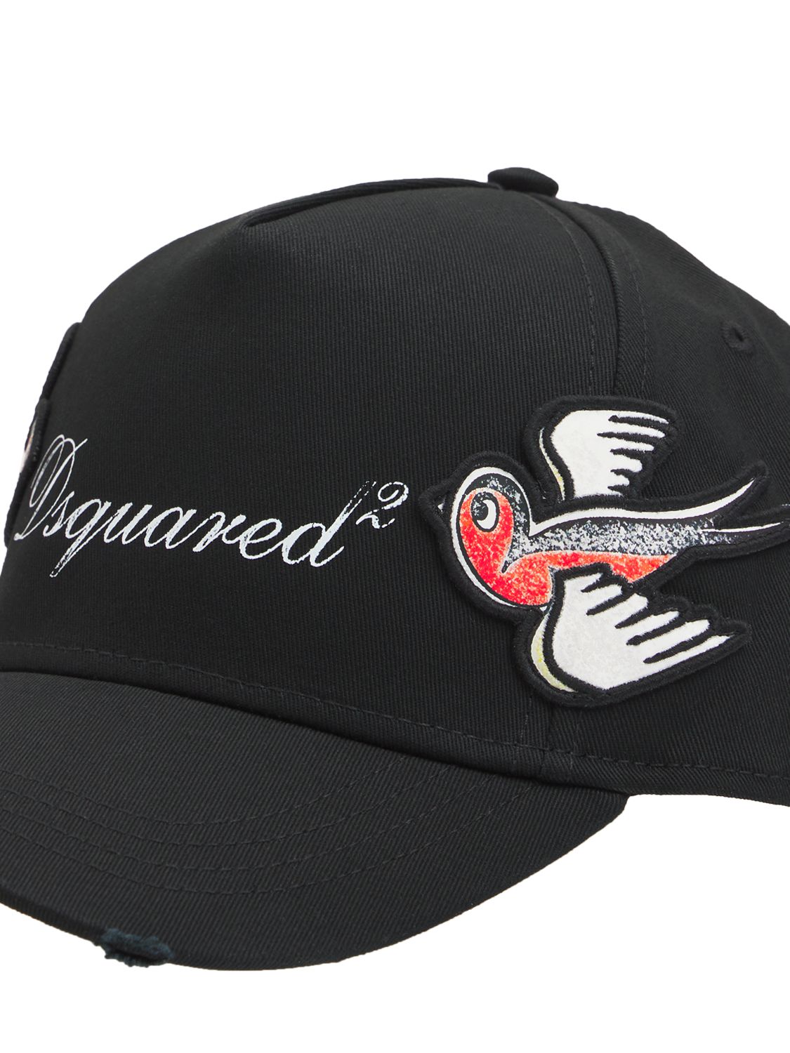 Dsquared2 Lvr Exclusive Cotton Gabardine Cap In Black ModeSens