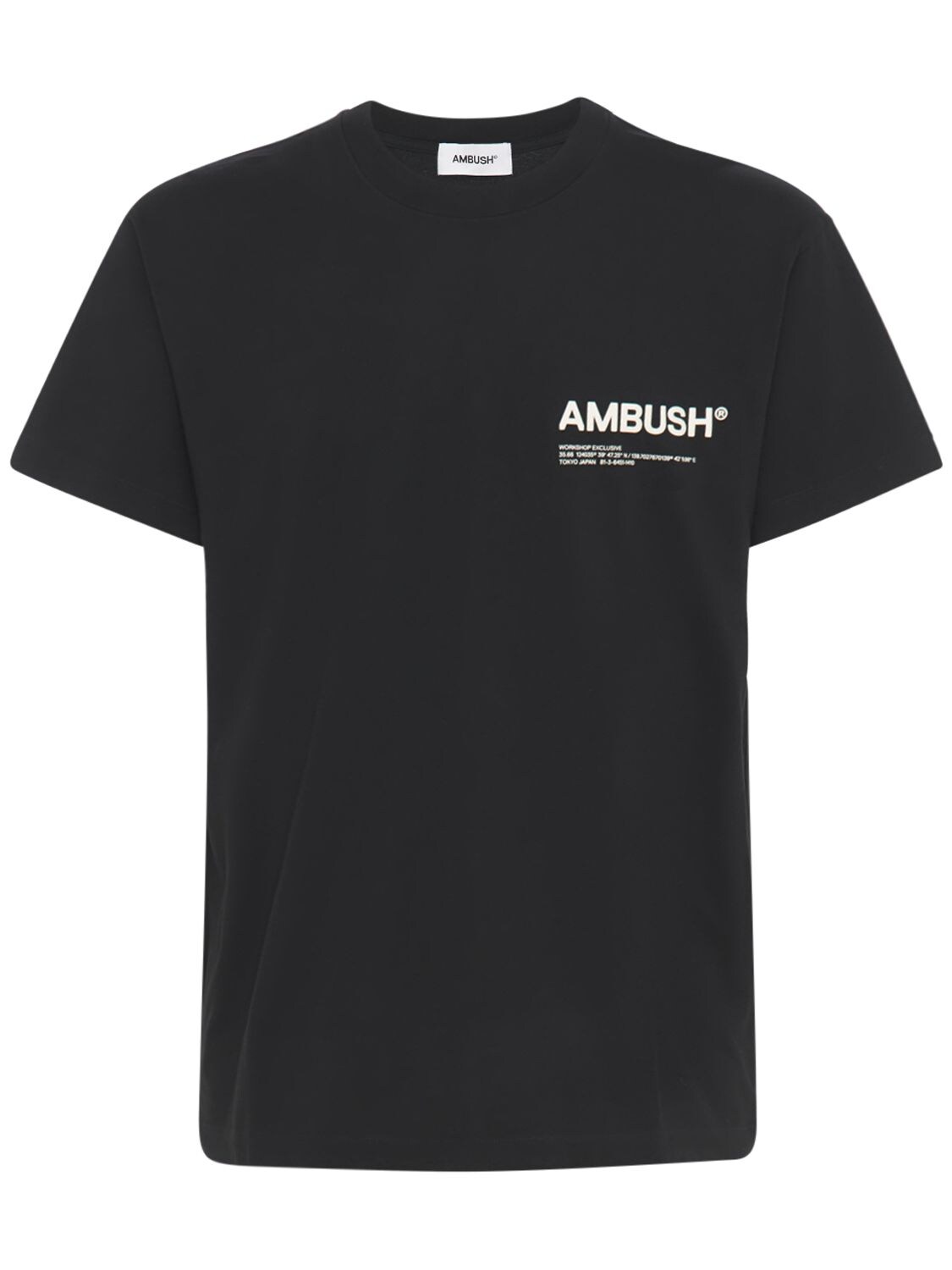 AMBUSH LOGO印花棉质平纹针织T恤,74IS3S001-MTAWMW2