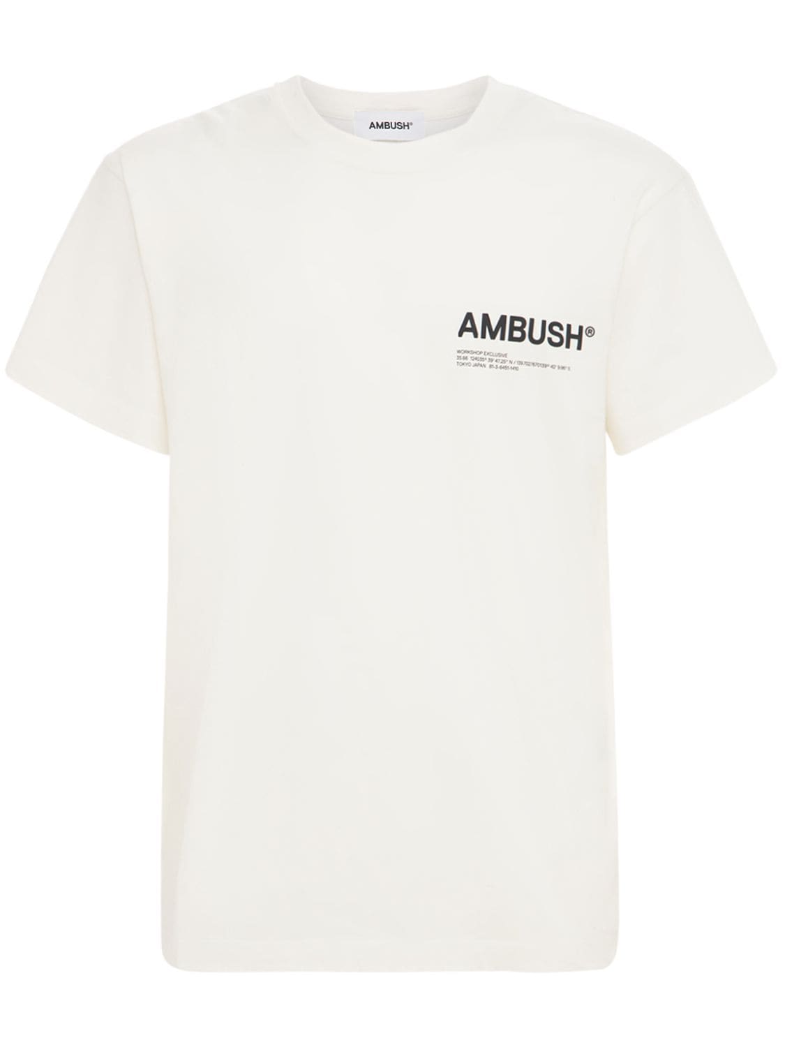 AMBUSH LOGO印花棉质平纹针织T恤,74IS3S001-MDMXMA2