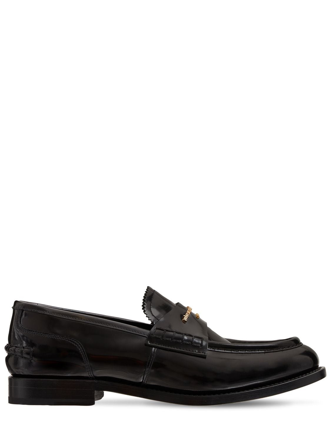 Alexander Wang 25mm Carter Brushed Leather Loafers In Black | ModeSens